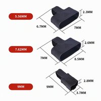 Manchon de poignée en caoutchouc épaissi pour chargeur 5.56 7.62 9mm, aide au tir pour accessoires de tir et de chasse