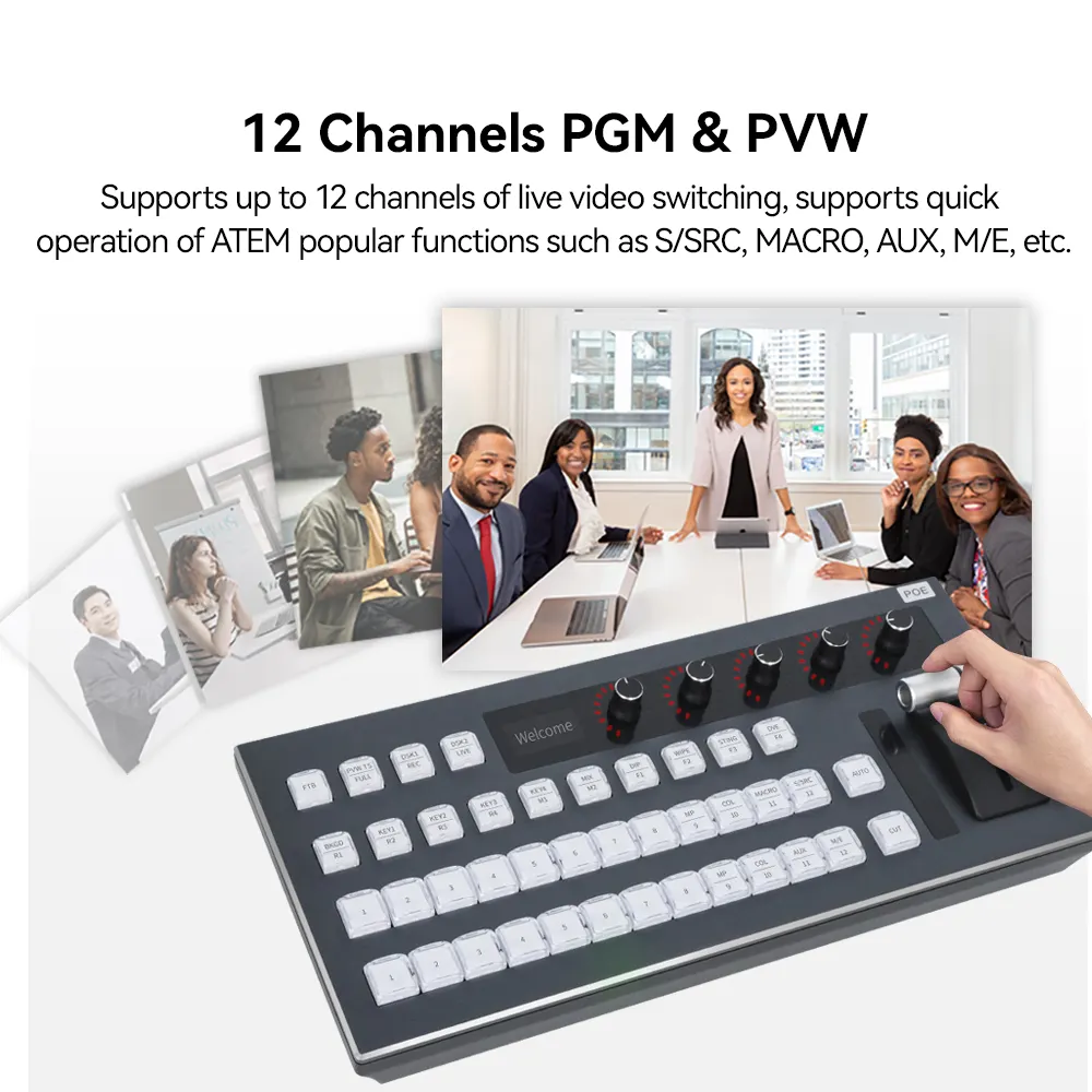 ATEM switcher stream 10 canali Radio Studio Equipment USB video mixer switch switch blackmagic atem mini video switcher