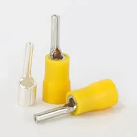 Terminal à sertir pré-isolé Phoenix Type PTV 10/13/18, connecteur de fil de type aiguille en cuivre rouge pour fils de 1,5/2,5/4/6 mm²