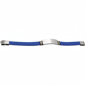 Bracciale Tennis in Acciaio e Blu alla Moda - Product Image 2