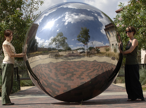 Esfera de Acero Inoxidable 304 de 800 mm, Esfera Metálica Hueca Brillante de 80 cm para Decoración de Jardín, Estándar AISI - Product Image 5