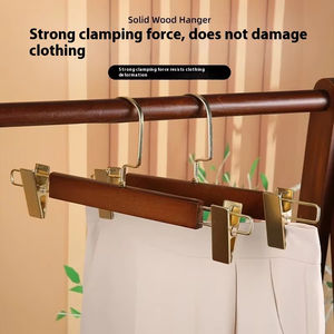 Perchas de Madera - Perchas para <span class=keywords><strong>Ropa</strong></span> de Tiendas de <span class=keywords><strong>Ropa</strong></span>, Evitan la Deformación de la <span class=keywords><strong>Ropa</strong></span>, Diseño Duradero, Perchas al por Mayor - Product Image 1