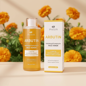 Tonico Viso Liquido Vegano Naturale all'Arbutina per Pelle Grassa con Centella Asiatica, Levigante, Illuminante e Idratante con Acido Ialuronico - Product Image 1