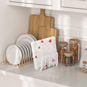Servilletero de metal resistente y resistente con bordes lisos para un fácil almacenamiento en cocinas y oficinas - Product Image 5