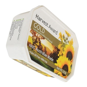 IML Wholesale Customer Logo Printing 375g Margarine Plastic Box Margarine Packaging Container Colorful Ice Cream Box With Lid