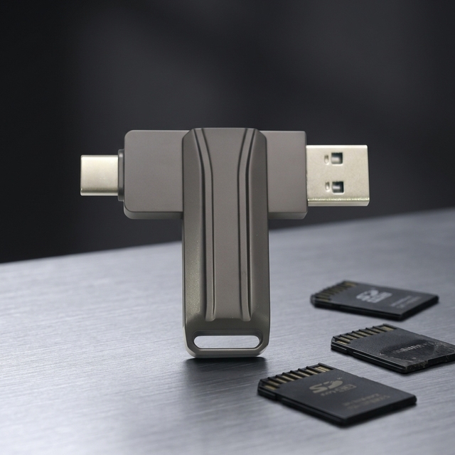 Mini USB 2.0 Type-C Flash Drive Custom Metal 8GB/16GB/32GB/64GB Usb Flash Drive Hardware Encrypted Usb Flash Drive Custom Logo