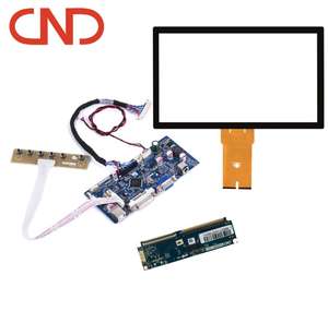 Pantallas de monitor de pantalla táctil capacitiva industrial con placa de controlador de interfaz USB VGA - Product Image 1