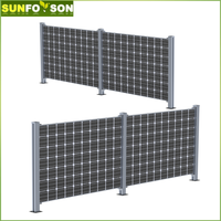 Support de clôture pour panneaux solaires verticaux, vente en gros, système de montage au sol en acier galvanisé à chaud personnalisé, SunRack SFS-FFB-01