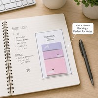 Blocs-notes autocollants pour liste de tâches, mémo pour usage au bureau