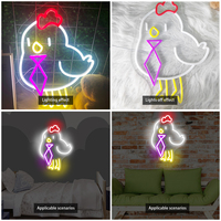 Letrero Luminoso de Neón Estilo Caballero Chic, Personalizable, Multicolor, con Control Remoto, para Montar en la Pared, Regalo para Bebés, Decoración para Fiestas en Casa, Empresas y Eventos