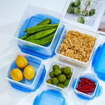 3/4Pcs Salad Container Plastic Lunch Box Creative Food Storage Boxes Food  Container Round Sealing Box