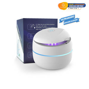 منظف محمول بالموجات فوق الصوتية لتنظيف الاهتزازات وترددات الغسيل يزيل البقع ماكينة النظارات - Product Image 1