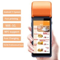 Nouveaux arrivages WIFI NFC Android Terminal de paiement Caisse enregistreuse Mobile Portable TPV Système Pos Avec Imprimante
