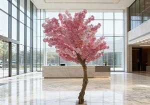 Arbre de cerisier Sakura en gros, faux soie rose, mariage, Saint-Valentin, Noël, écologique, taille personnalisée - Product Image 2