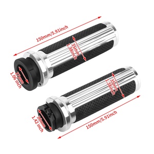 Poignées de guidon de moto 1'' 25 mm pour Harley Touring Dyna Softail <span class=keywords><strong>Sportster</strong></span> XL 1200 883 XR VRSC Street Glide FLHR - Product Image 5