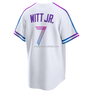 Envío Directo, Jersey de Béisbol de los Kansas City Royals para Hombre y Niño # 7 Bobby Witt Jr. # Uniforme de Softbol de Salvador <span class=keywords><strong>Perez</strong></span> Número 13 - Product Image 3