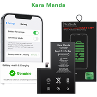 Batterie rechargeable Li-ion authentique Kara Manda 800 Cycle No Pop-up Non vérifiée 100% Diagnostique Santé pour 15 Pro Max en stock
