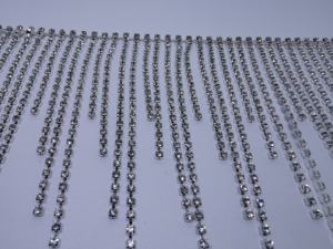 Usine vendre court long brillant strass gland garniture <span class=keywords><strong>frange</strong></span> pour robe perlée ruban <span class=keywords><strong>frange</strong></span> garniture - Product Image 4