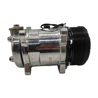 Nouveau compresseur de climatisation automobile 508-8PK-12V DC SD5H14 pour SANDEN Compresseur de climatisation universel Rouleau compresseur Excavateur Camion Compresseur d'air
