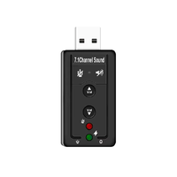 Pilote audio Entrée microphone 7.1 canaux et sortie haut-parleur 3.5mm 71 Carte son USB externe