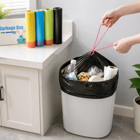 Sacs poubelles en plastique non parfumés avec cordon de serrage, résistants aux déchirures, étanches, avec logo personnalisé pour les couches de bébé et les déchets d'animaux