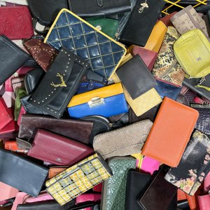 A11-2 gebrauchte Brieftasche Großhandel Männer und Frauen Brieftaschen Mini Geldbörse Second Hand Tasche Karten halter Leder Clutch in gutem Zustand - Product Image 3