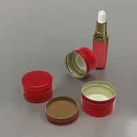 Tutup Sekrup Permukaan Halus (Biru/Merah Muda, 28mm) Cocok untuk Botol 20mm
