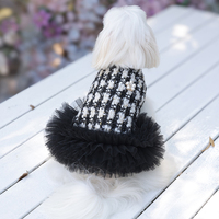 Jupe classique de princesse en polyester durable et respirant pour chienne, vêtements de luxe pour chien, idéale pour mariage