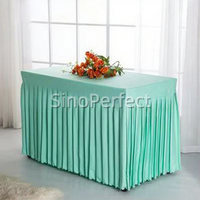 Nappe de réunion, nappe de mariage de couleur unie, jupe verte, nappe rectangulaire en velours, nappe de banquet, nappe d'événement, nappe de table