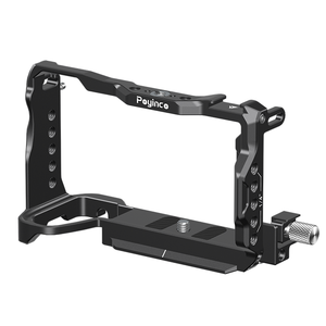 Cage de caméra pour Sony A6700 / Alpha 6700 Cage de caméra vidéo avec trou de localisation 1/4 ''3/8'' Rail OTAN et chaussure froide - Product Image 1