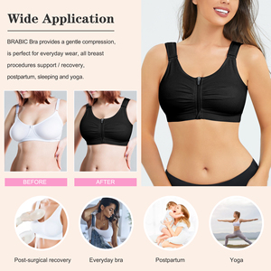 Logo personnalisé femmes fermeture avant correcteur de Posture gilet Compression chirurgie <span class=keywords><strong>post</strong></span>-opératoire haut <span class=keywords><strong>augmentation</strong></span> <span class=keywords><strong>mammaire</strong></span> Shapewear <span class=keywords><strong>soutien</strong></span>-<span class=keywords><strong>gorge</strong></span> - Product Image 4