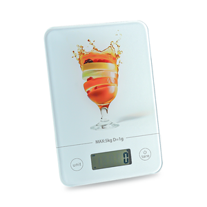 <span class=keywords><strong>Balance</strong></span> <span class=keywords><strong>de</strong></span> <span class=keywords><strong>cuisine</strong></span> électronique numérique en verre trempé Bluewill, écran LCD, haute précision, 5 kg, fonctionne sur piles, conforme RoHS, mesure du poids - Product Image 2