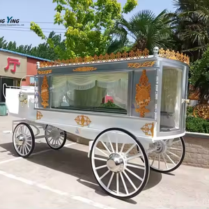 Coche fúnebre americano de lujo 2024, acero blanco y cuero con columna romana eléctrica, <span class=keywords><strong>transporte</strong></span> especial - Product Image 1