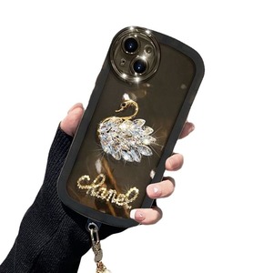 Personalizado Modelado Rhinestone Swan Pulseira TPU Capa Protetora para Huawei <span class=keywords><strong>Magic</strong></span> 6 Mate 60 Pro P60 Anti-Fall Mobile <span class=keywords><strong>Phone</strong></span> Case - Product Image 6