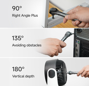 Jeu de tournevis à cliquet DUKA Atuman RS2 OEM Chrome 40 pièces, embouts magnétiques <span class=keywords><strong>S2</strong></span> multifonctionnels, tête à cliquet 180° Chrome Vanadium - Product Image 4