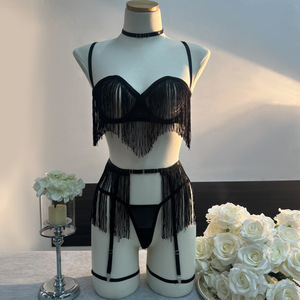 Nappa intimo erotico 8 pezzi trasparente Ultra Sexy Costume adulto con giarrettiera completo chiamare la notte sesso Suit1549 - Product Image 4