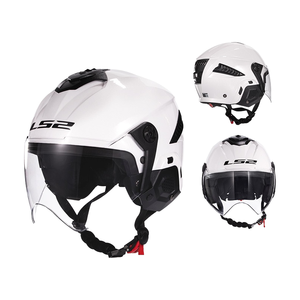 Cascos ligeros <span class=keywords><strong>LS2</strong></span> para todas las estaciones para hombres, mujeres, niños, vehículo eléctrico, medio casco, modelo de verano dual OF610, nueva condición - Product Image 6