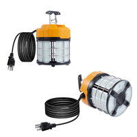 Listé UL 130lm/w 60W 100W 150W Lampe de travail LED raccordable avec prise de fil de 1.5m Lampe de travail LED temporaire portable