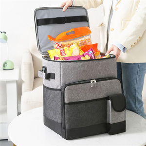 Multifunctional Utility Double Color Waterproof 600d Rolling Insulated <strong>Trolley</strong> Picnic Cooler Bag With Wheels for Outdoor Travel - Product Image 5