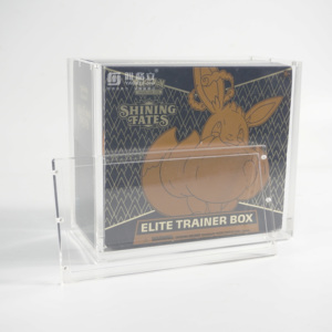 Boîte d'affichage <span class=keywords><strong>Etb</strong></span> magnétique en acrylique de 6mm personnalisée en gros pour <span class=keywords><strong>Etb</strong></span> Pokemoned - Product Image 1