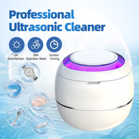 Nettoyeur Électrique Ultrasonique UV pour Bijoux, Montres, Prothèses Dentaires, Gouttières d'Alignement, Gouttières de Contention, Protège-dents et Prothèses Dentaires Amovibles - Utilisation Extérieure