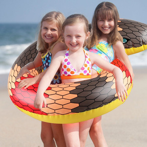 Flotador Inflable con Forma de Serpiente de 100 cm, Diseño Novedoso para Niños, Juego Acuático - Product Image 1