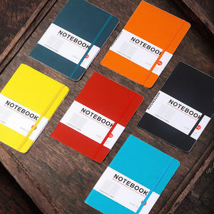 Elegante Cuaderno A5 de Cuero PU con Correa, Tapa Dura Resistente, Cuaderno para Reuniones de Oficina, Encuadernación Cosida con Hilo Personalizada - Product Image 3