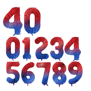 Prodotti di tendenza 2025 tema <span class=keywords><strong>Spiderman</strong></span> blu rosso netto stampato palloncino in lamina da 40 pollici per decorazioni per feste di compleanno per bambini - Product Image 1