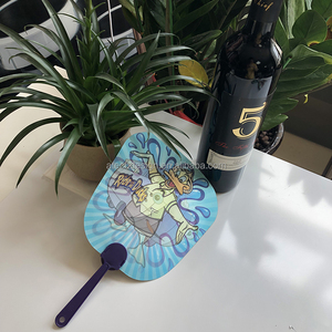 Éventail Pliant Holographique 3D Personnalisé avec Effet Lentille, Logo Imprimable, Portable et Rafraîchissant - Product Image 3