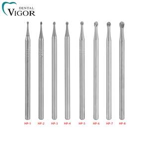 Kit de 6 fraises dentaires en carbure HP pour polissage chirurgical, pour pièces à main haute/basse vitesse de laboratoire - Product Image 2