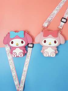 人気No.1 かわいい女の子アニメ 小さな片掛けシリコンメッセンジャーバッグ - Product Image 5