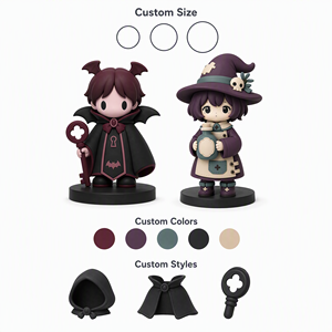 Figura de PVC de Chica con Capucha de <span class=keywords><strong>Anime</strong></span>, Estilo Chica Rebelde, Juguete Coleccionable de Arte para Tienda de Cajas Sorpresa, Juguetes de Moda, Chica Dulce y Genial - Product Image 3