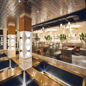 Panneau mural 3D EX502 en forme de vague pour la décoration d'hôtel, panneau en acier inoxydable PVD doré à effet vague d'eau pour projets d'intérieur haut de gamme - Product Image 2