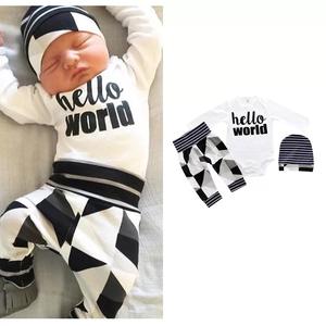 Conjunto de Ropa para Bebé Recién Nacido, Pantalones de Algodón con Dibujos Animados, Diadema, Gorro, Trajes para Bebés, Monos para Niños y Niñas - Product Image 4